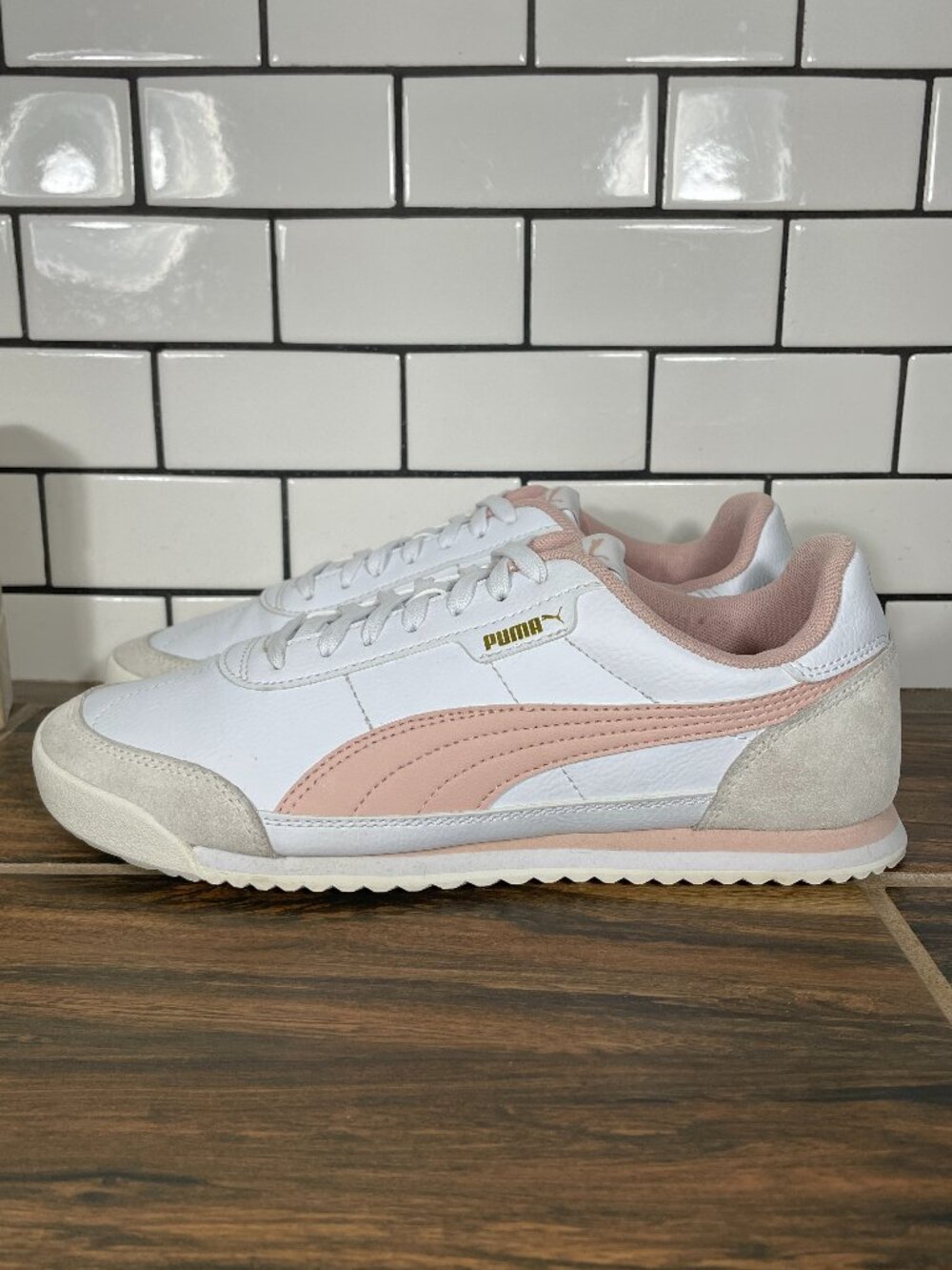 Puma Turino II OG Shoes Womens Size 8 White Faux Leather Suede Retro Sneaker